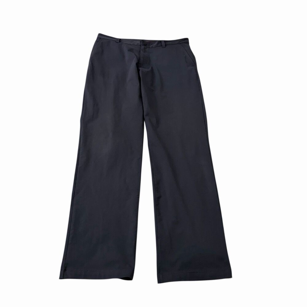Rhone Commuter Pants Mens 33 Gray Classic Fit Flex Knit Performance Stretch